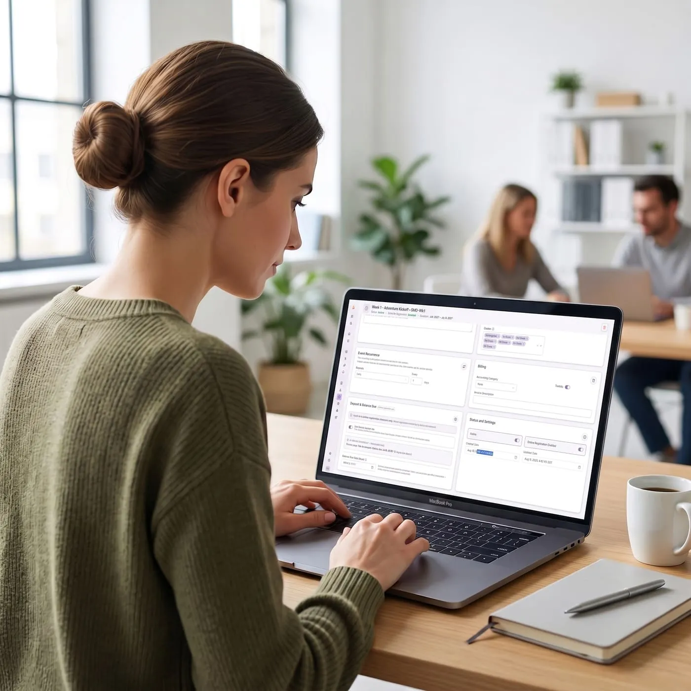Staff registration controls
