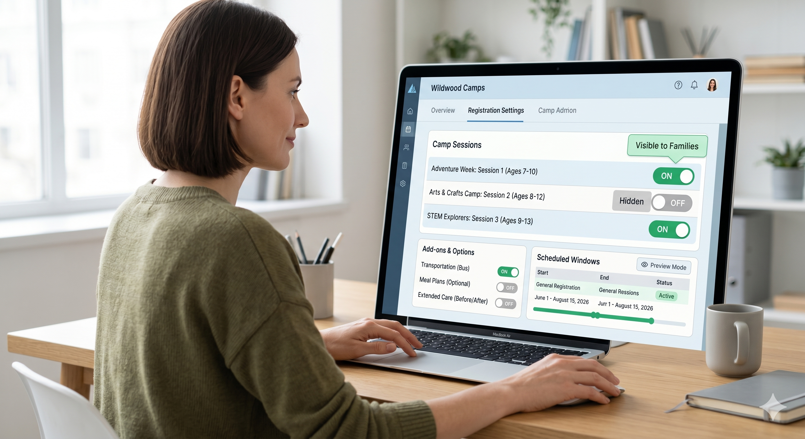 Online Registration Controls
